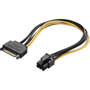 Platoon PNH-213 Sata 15 Pin Erkek To 6 Pin VGA Power Kablo