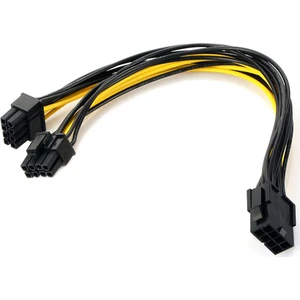 PLH-047 PCI-E Ekran Kartı Power Kablosu 8 Pin Erkek To 6+2 8 Pin Y Dişi Power Kablo