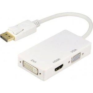 PLH-085Displayport To DVI + VGA + HDMI Çevirici Adaptör Kablosu