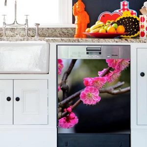 Tilki Dünyası Pembe Güzellik Bulaşık Makinası Kapak Stickerı