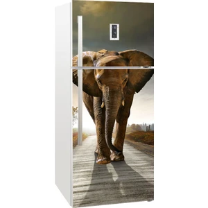 Tilki Dünyası Buzdolabı Kapağı Kaplama Sticker 0011