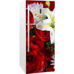 Tilki Dünyası Buzdolabı Kapağı Kaplama Sticker 0021