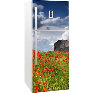Tilki Dünyası Buzdolabı Kapağı Kaplama Sticker 0029