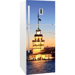 Tilki Dünyası Buzdolabı Kapağı Kaplama Sticker 0053