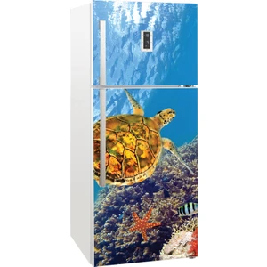 Tilki Dünyası Buzdolabı Kapağı Kaplama Sticker 0067