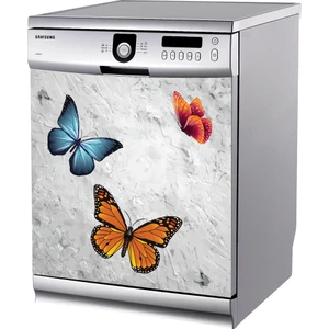 Tilki Dünyası Bulaşık Makinesi Kapak Sticker 0028