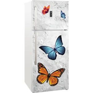 Tilki Dünyası Buzdolabı Kapağı Kaplama Sticker 0092