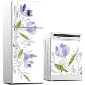 Tilki Dünyası Buzdolabı ve Bulaşık Makinesi Takım Sticker 0016