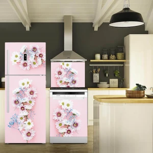 Tilki Dünyası Buzdolabı, Bulaşık Makinesi ve Ocak Arkası Set Yapışkanlı Folyo 0025