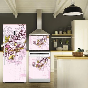 Tilki Dünyası Buzdolabı, Bulaşık Makinesi ve Ocak Arkası Set Yapışkanlı Folyo 0031
