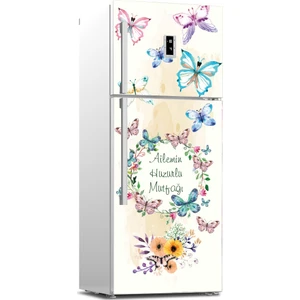 Tilki Dünyası Buzdolabı Kapağı Kaplama Sticker 0146