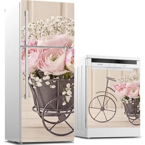 Tilki Dünyası Buzdolabı ve Bulaşık Makinesi Takım Sticker 0084