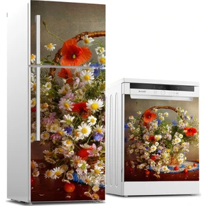 Tilki Dünyası Buzdolabı ve Bulaşık Makinesi Takım Sticker 0102
