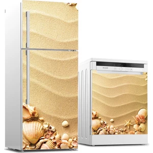 Tilki Dünyası Buzdolabı ve Bulaşık Makinesi Takım Sticker 0137