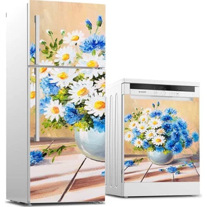 Tilki Dünyası Buzdolabı ve Bulaşık Makinesi Takım Sticker 0138