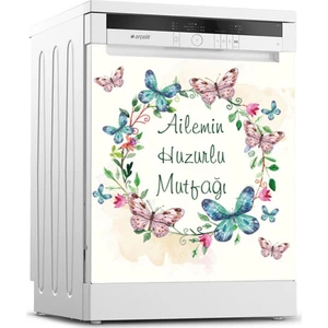 Tilki Dünyası Bulaşık Makinesi Kapak Sticker 0081