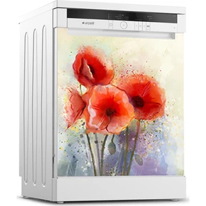 Tilki Dünyası Bulaşık Makinesi Kapak Sticker 0131
