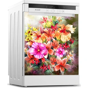 Tilki Dünyası Bulaşık Makinesi Kapak Sticker 0145
