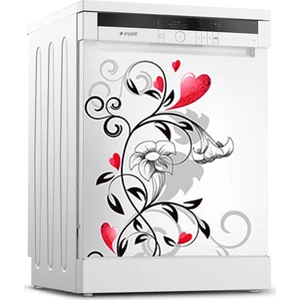 Tilki Dünyası Bulaşık Makinesi Kapak Sticker 0165