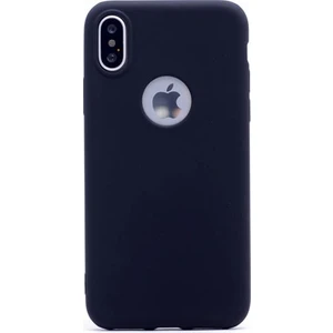 Apple iPhone X Kılıf Ultra İnce Mat Silikon + Cam Ekran Koruyucu