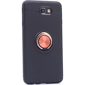 Samsung Galaxy J7 Prime Kılıf Ultra Korumalı Yüzüklü Ravel Silikon