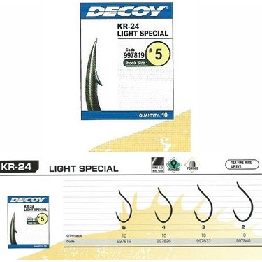 Decoy KR-24 Light Special Black Nickel #2 Olta İğnesi Fiyatı