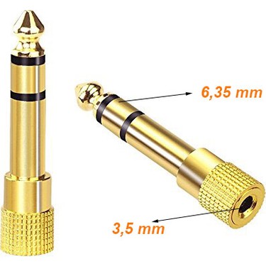 Hadron HD-4528 Kulaklık Mikrofon Çevirici Gold Jak 6, 3 mm Fiyatı