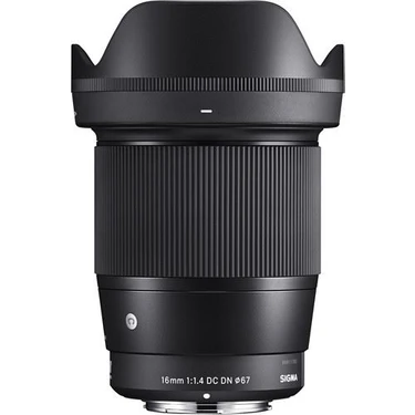 Sigma 16mm f/1.4 DC DN Contemporary Lens Sony E Uyumlu Metal Bayonet Dayanıklı