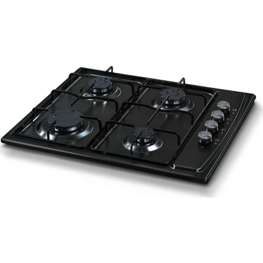 Luxell LX-410BF 4 Gözü Gazlı Siyah Ankastre