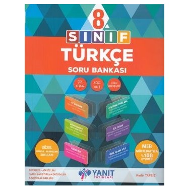 Yanit Yayinlari 8 Sinif Turkce Soru Bankasi 2019 Yeni Kitabi