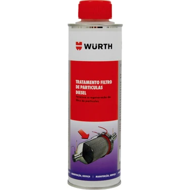 Würth 300 ml Dizel Partikül Filtre Temizleyici - Tüm Dizel Motorlarla Uyumlu Yakıt ve Yağ