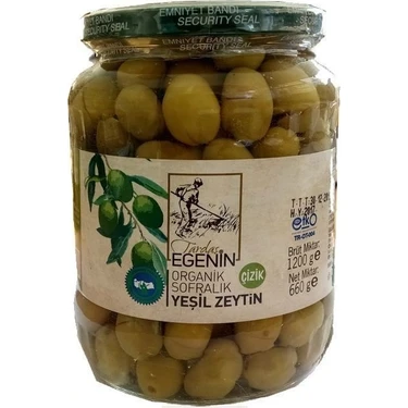 Tardaş Egenin Organik Çizik Yeşil Zeytin 660