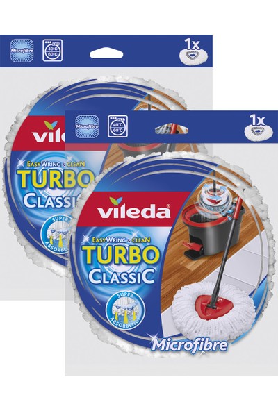 Vileda Turbo Easy Wring & Clean Yedek Paspas x 2 Adet