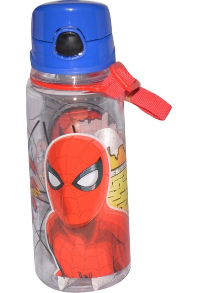 Hakan Çanta Spider-Man 500 ml Kırılmaz Gövde Şeffaf Matara 78748