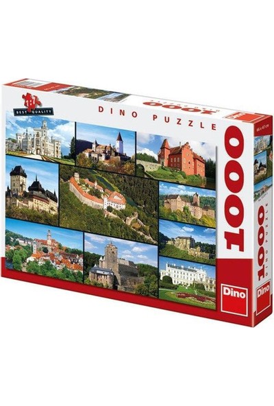 Dino Castles, Dino 1000 Parça Puzzle