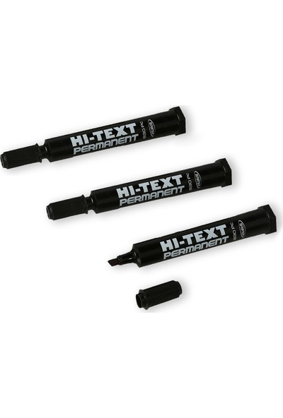 Hı-Text Permanent M. Kesik Uçlu Siyah 830Pc 12'li