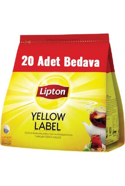 Lipton Yellow Label 3,2 gr Demlik Poşet Çay 120'li