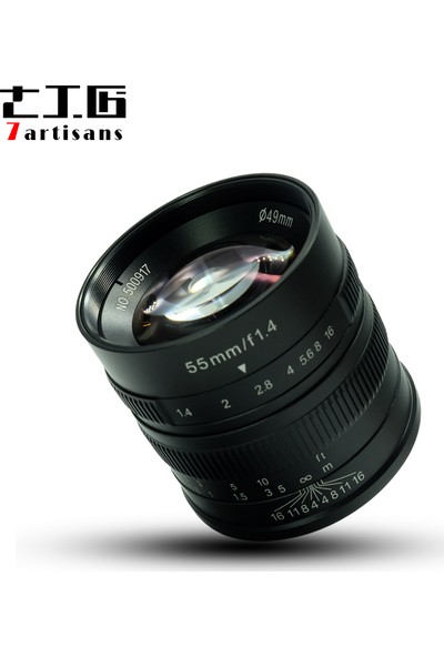 7artisans Sony Uyumlu 7artisans 55mm F1.4 Manual Fixed Lens Sony uyumlu