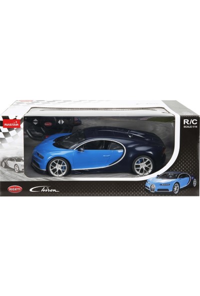 Rastar R/C 1/14 Uzaktan Kumandalı Bugatti Chiron Işıklı Araba - Mavi