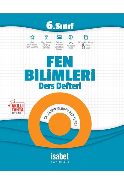 6. Sınıf Fen Bilimleri Ders Defteri - Ortaokul - İsabet Yayınları