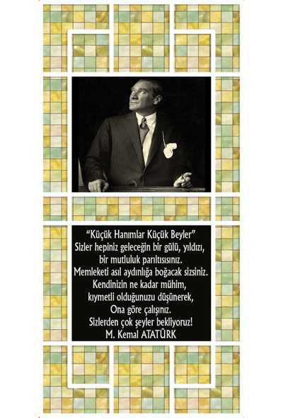 Renksel Reklam Kapı Giydirme Atatürk (98X200 Cm)