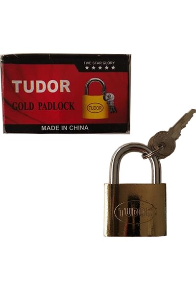 Tudor Gold Asma Kilit 50 Mm 3 Anahtarlı