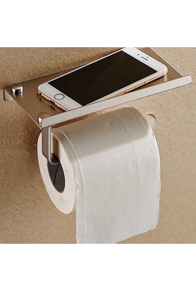 Hedi'S Cep Telefonu Raflı Krom Tuvalet Kağıtlığı
