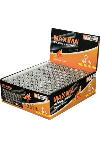 Maxima LR03 1.5V AAA Alkalin İnce Kalem Pil 10'lu paket
