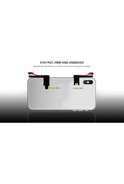 Smartsepet Tüm Telefonlar İçin Çift Oyun Adaptörü PubG Ateş Düğmesi M24 Şeffaf