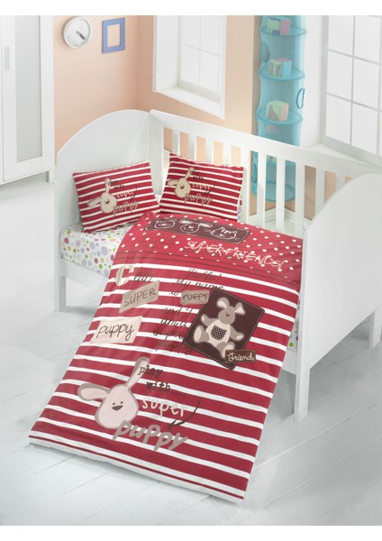 Bebek Uyku Seti %100 Pamuk (Yorgan Ve +2 Yastıklı)