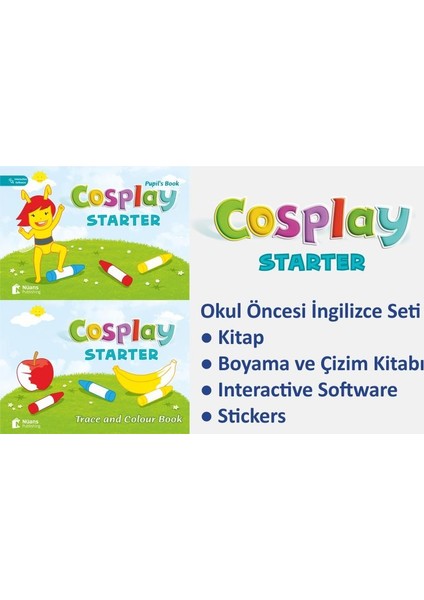 Cosplay Starter Okul Öncesi İngilizce Eğitim Seti + Software