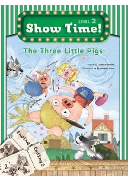 Build & Grow The Three Little Pigs +Workbook +Multirom (Show Time Level 2) - Caitlin Schmitt