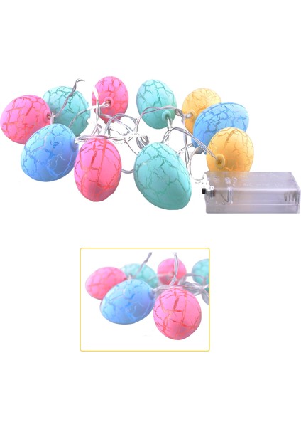 10lu Renkli Yumurta Şeklinde Dolama Led 1,5 Metre fiyatları