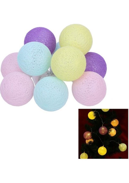10lu Renkli Top Şeklinde Dolama Led 1,5 Metre fiyatları